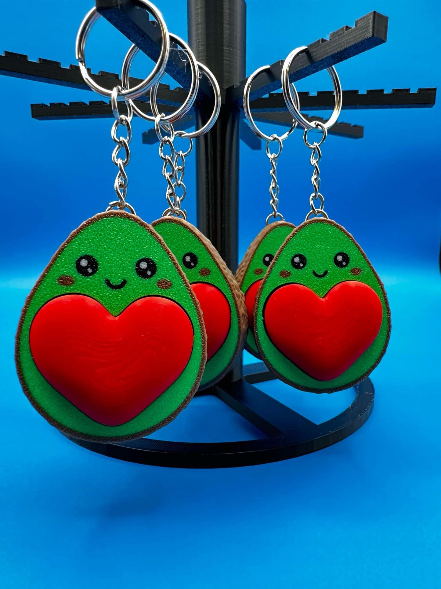Avocado Heart Keychain | Cute Clicker Fidget Toy | Fun Gift for Avocado Lovers & Kids