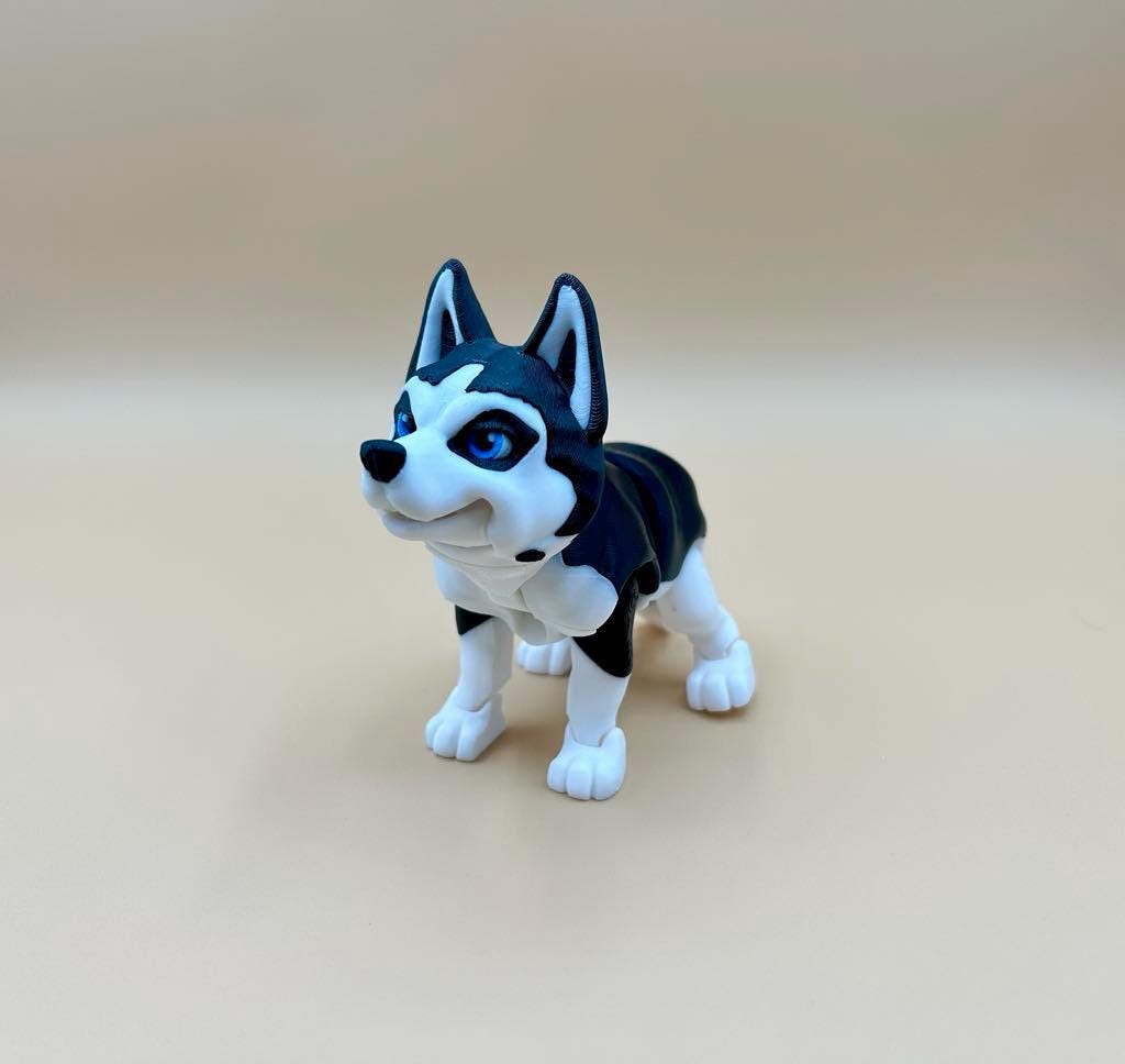 Mini Dog Figurine – Collectible Husky, German Shepherd, St Bernard, Chihuahua