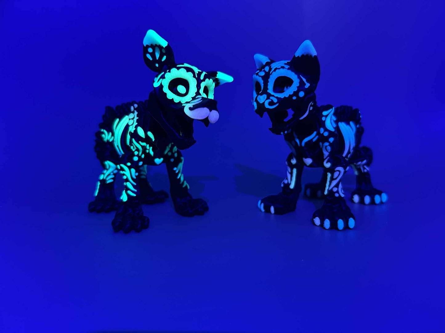 Glow-in-the-Dark Articulated Alebrije | 3D Printed Cat or Dog Figurine