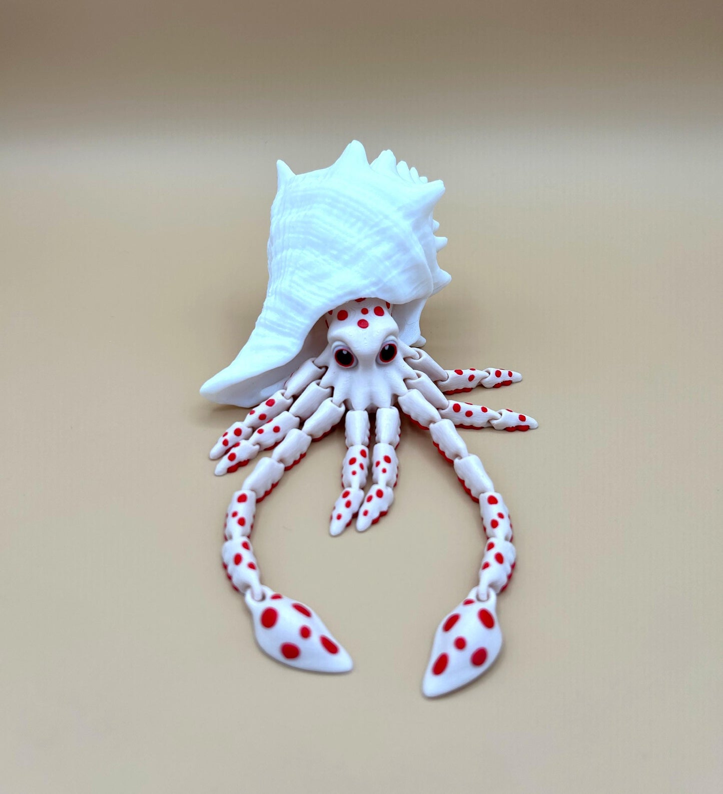 Articulated Sea Animals - Gus the Octopus, Finn the Bigfin Squid, Sky the Squid 3D Printed