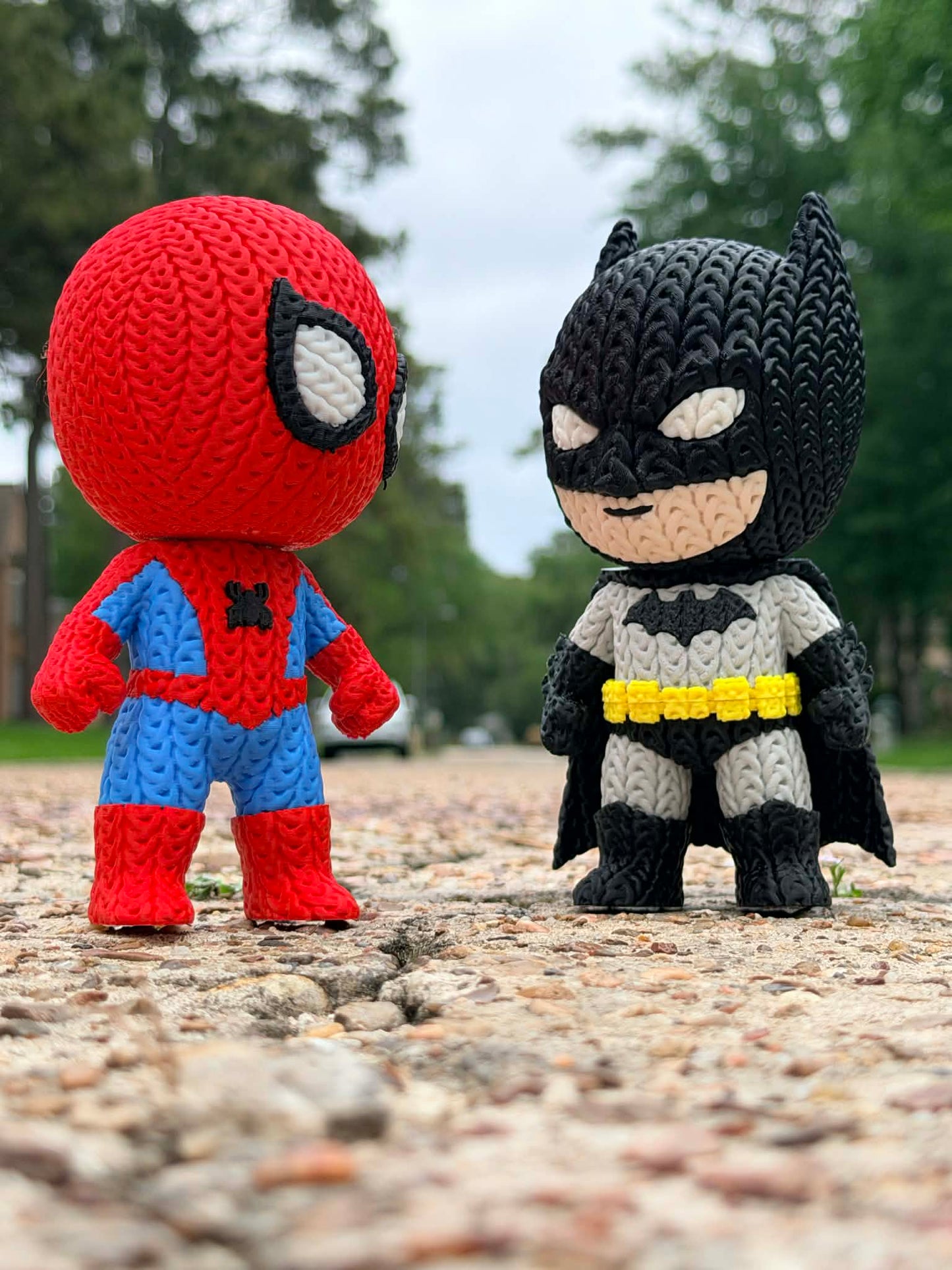 Knitted-Style Hero-Inspired Figure – 3D Printed Collectible (6”)