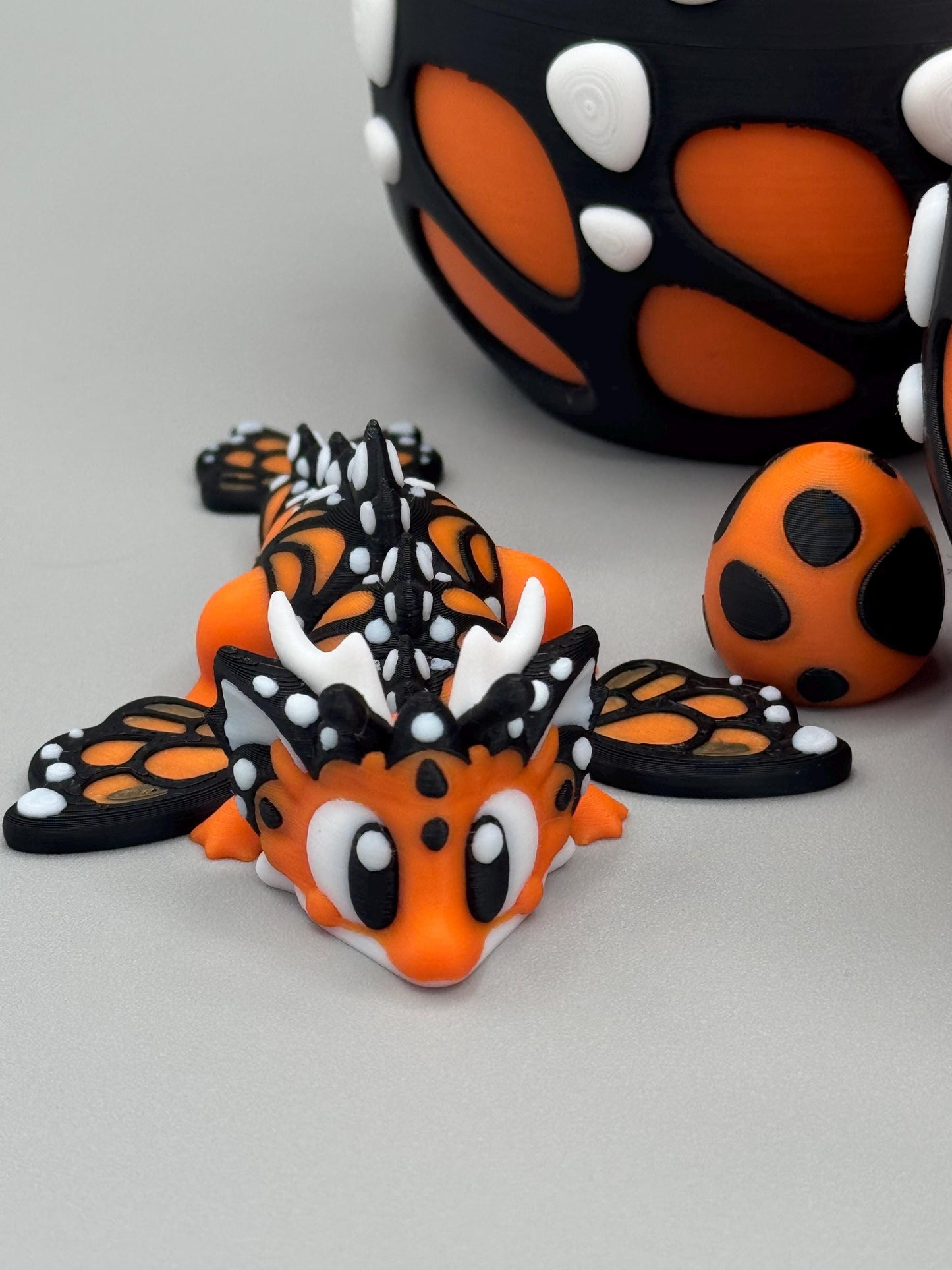 Dragon Egg with Mini Articulating Butterfly Dragon