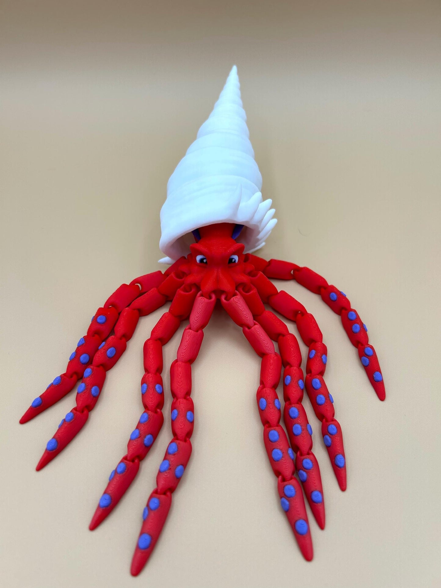 Articulated Sea Animals - Gus the Octopus, Finn the Bigfin Squid, Sky the Squid 3D Printed