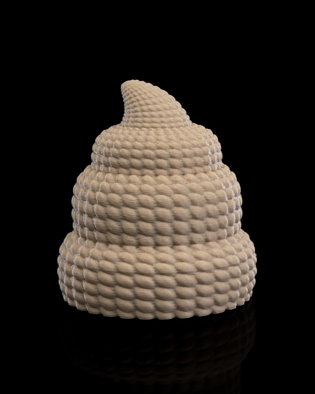 3D Printed Poop Container with Heart Eyes, Novelty Gift
