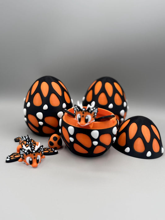 Dragon Egg with Mini Articulating Butterfly Dragon