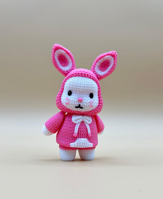 3D Printed Articulating Bunny – Crochet-Style Fidget Toy