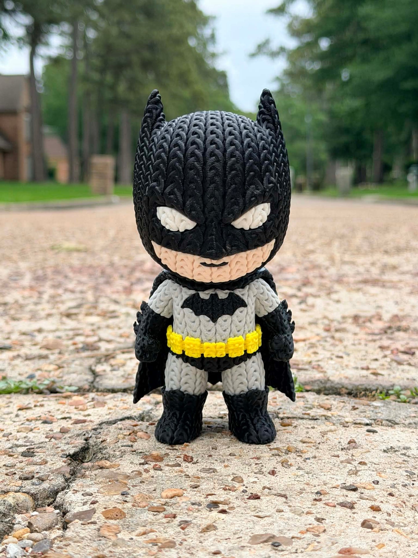 Knitted-Style Hero-Inspired Figure – 3D Printed Collectible (6”)