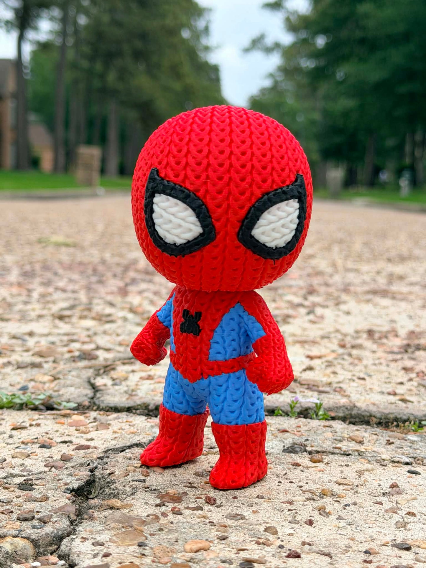 Knitted-Style Hero-Inspired Figure – 3D Printed Collectible (6”)