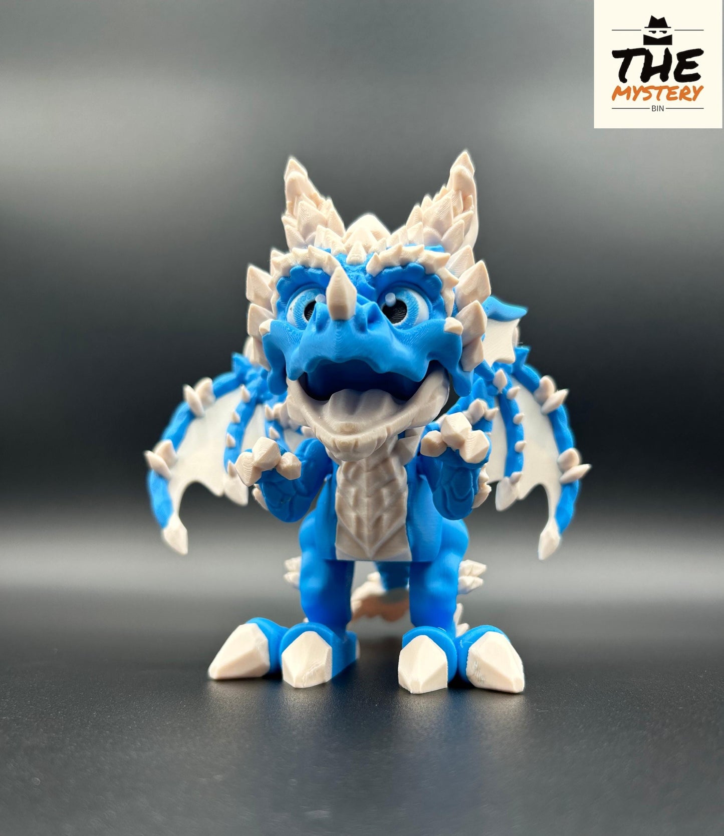 3D Printed Articulating Baby Ice Dragon