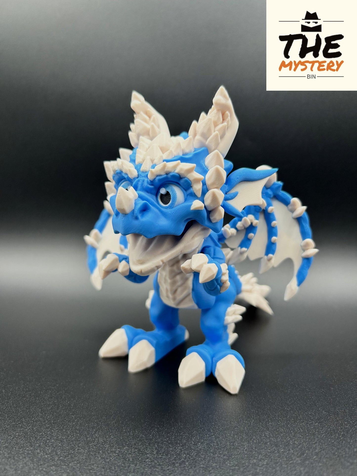 3D Printed Articulating Baby Ice Dragon