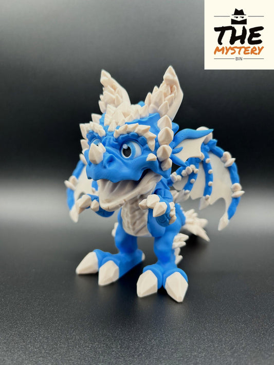 3D Printed Articulating Baby Ice Dragon