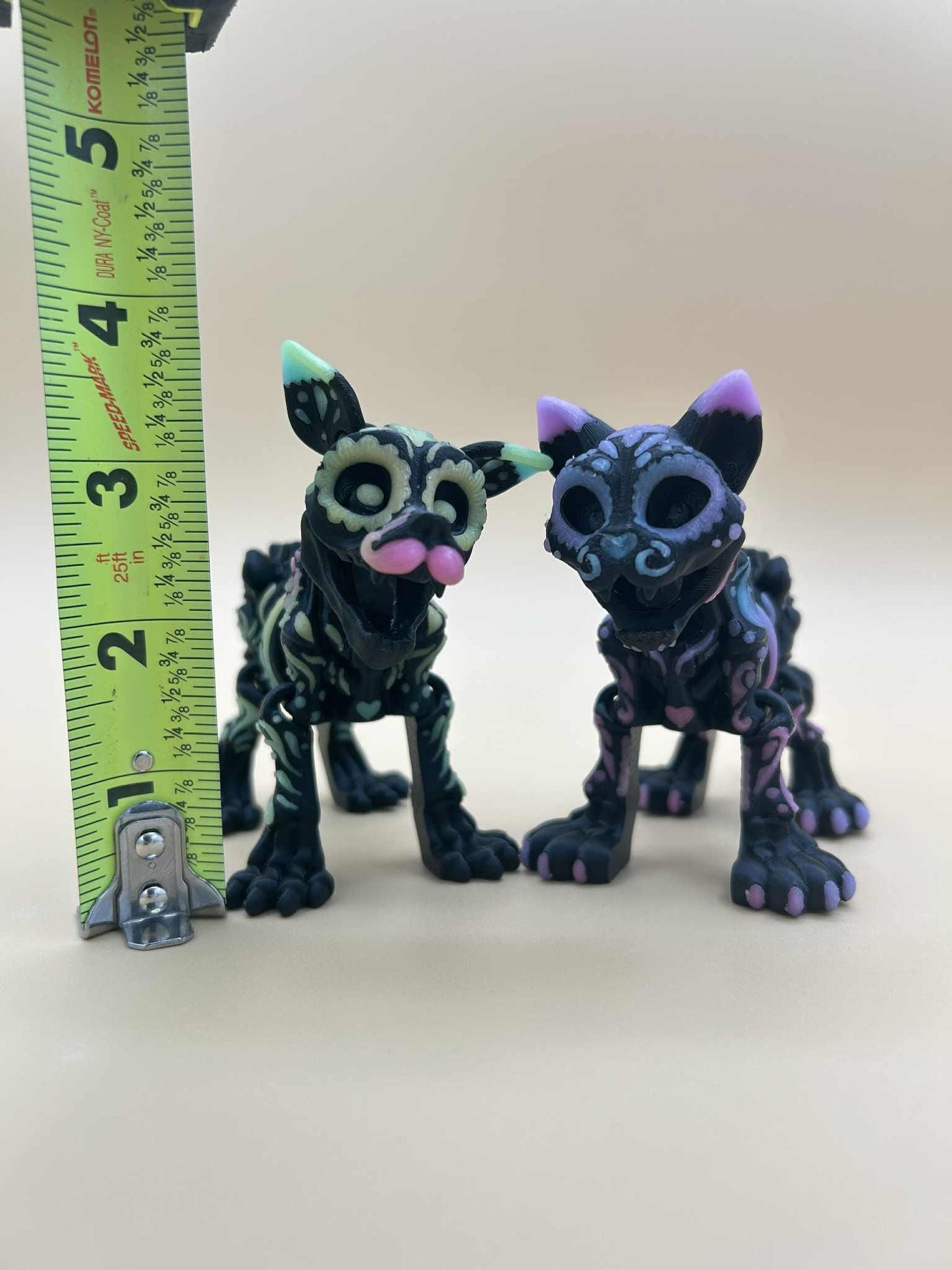 Glow-in-the-Dark Articulated Alebrije | 3D Printed Cat or Dog Figurine