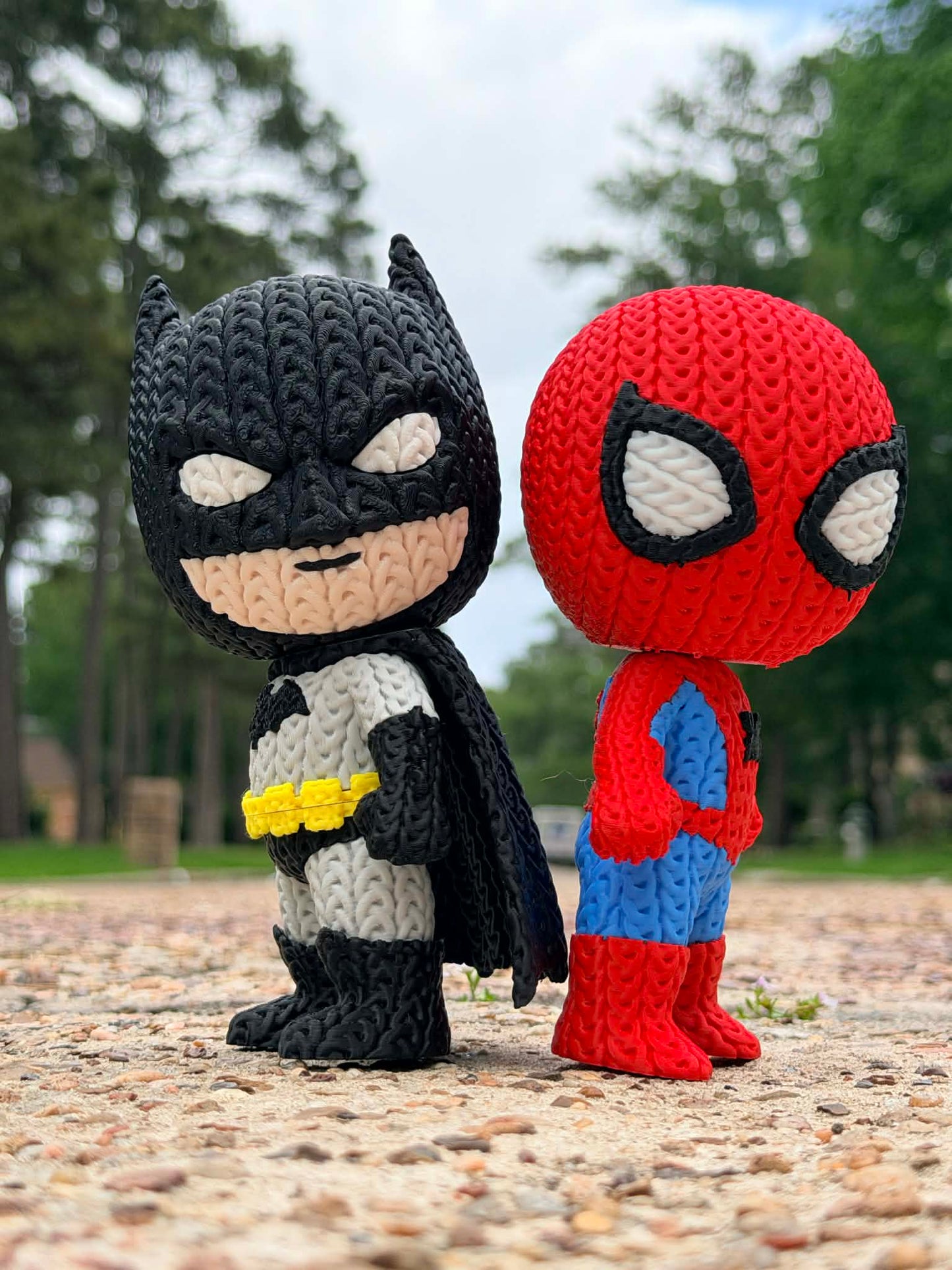 Knitted-Style Hero-Inspired Figure – 3D Printed Collectible (6”)