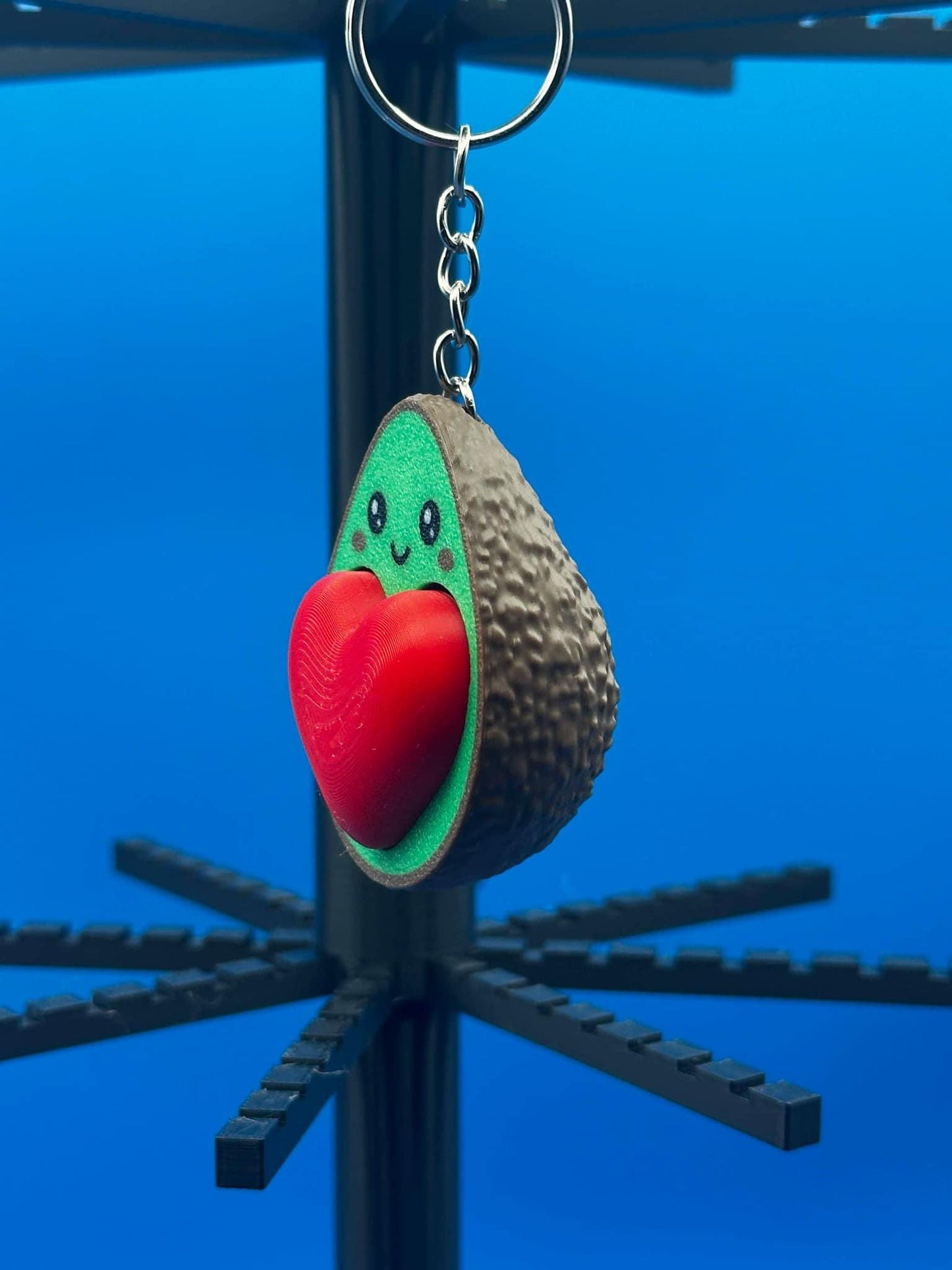 Avocado Heart Keychain | Cute Clicker Fidget Toy | Fun Gift for Avocado Lovers & Kids