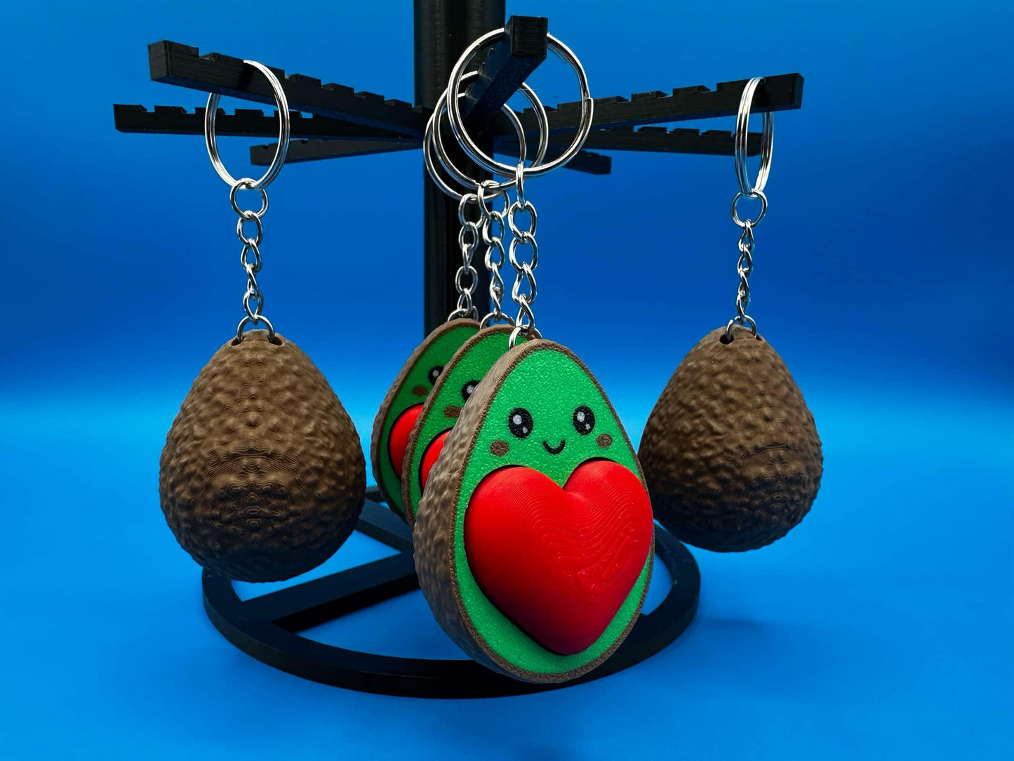 Avocado Heart Keychain | Cute Clicker Fidget Toy | Fun Gift for Avocado Lovers & Kids