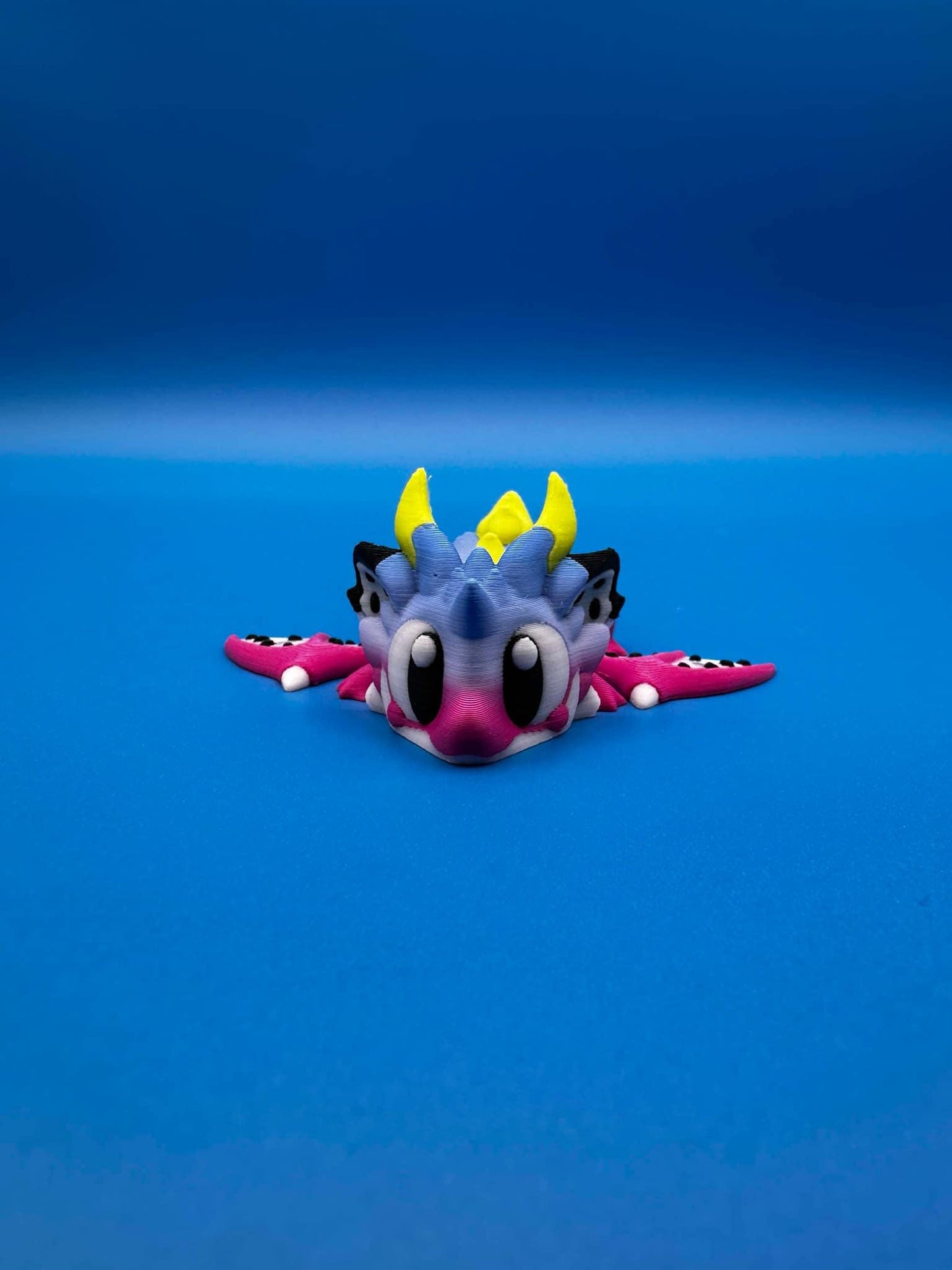Rainbow Dragon Fruit Egg with Baby Dragon Figurine | 3D Printed Fantasy Collectible