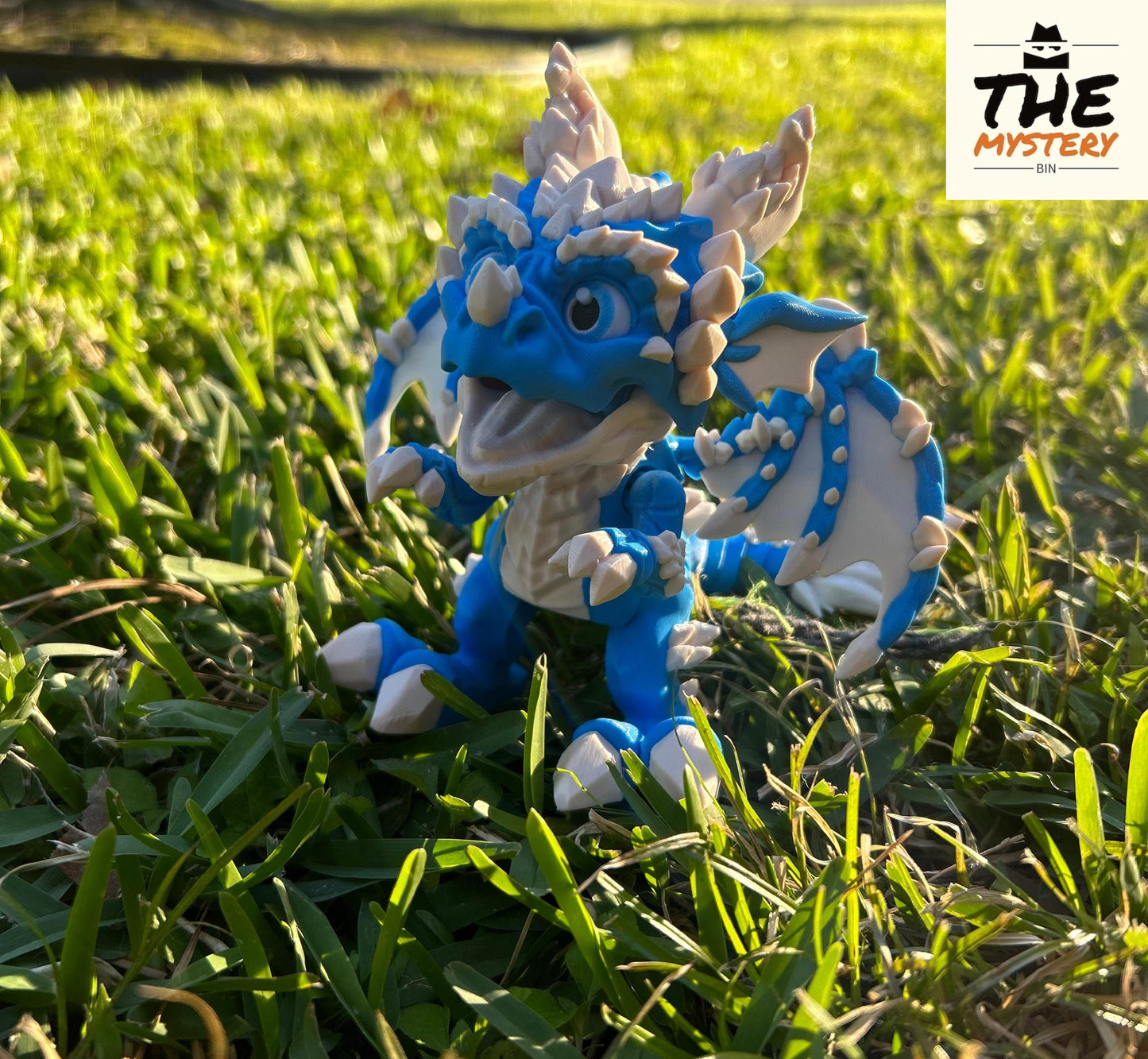 3D Printed Articulating Baby Ice Dragon