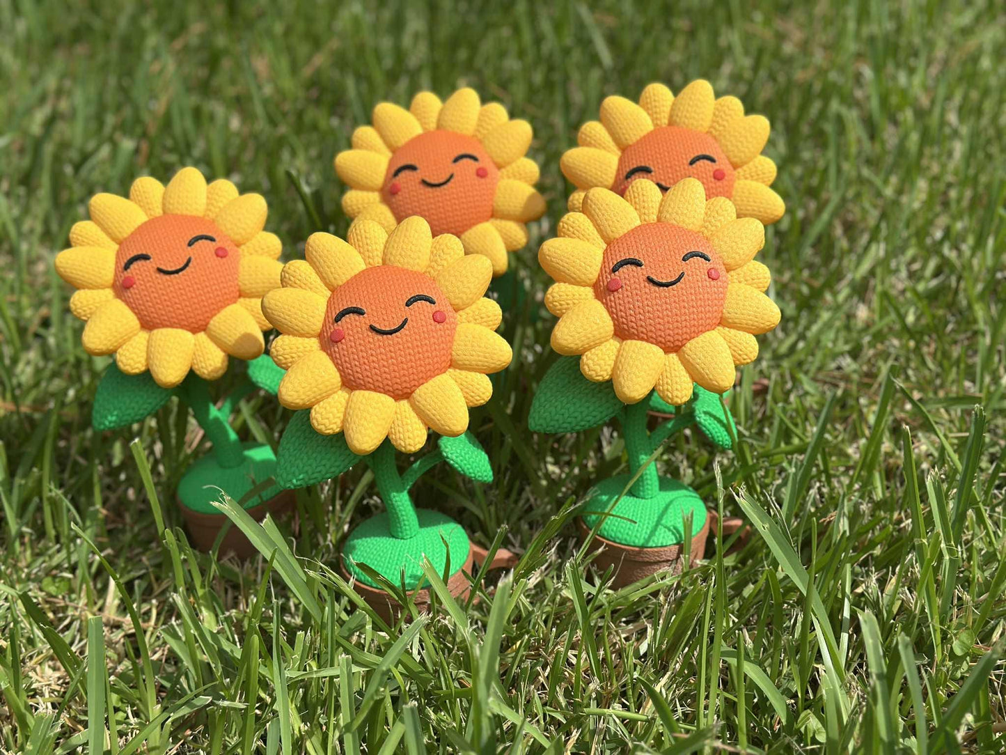 3D Printed Sunflower Desk Organizer – Hidden Compartment, Office Decor